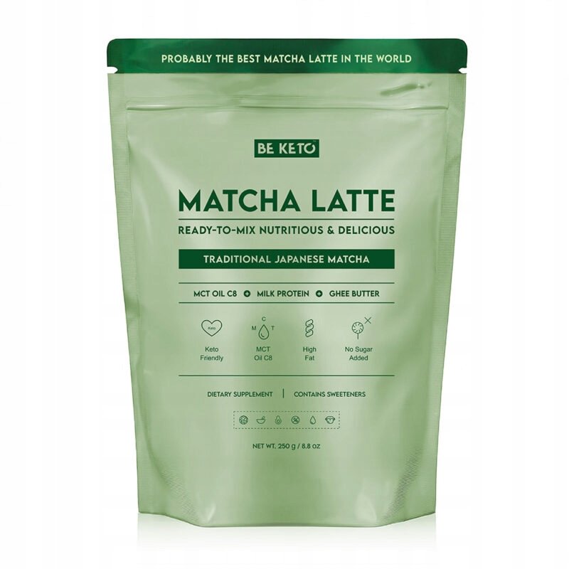 Matcha Latte (Olej Mct C8 & Białko & Ghee) – Tradycyjna Japońska 250g