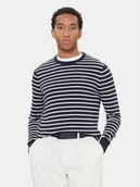 Swetry męskie - Tommy Hilfiger Sweter Essential Ssnl MW0MW39999 Granatowy Regular Fit - miniaturka - grafika 1
