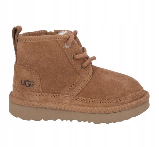 UGG BRĄZOWE ŚNIEGOWCE DZIECIĘCE ZE SKÓRY ZAMSZOWEJ 23,5 J8A
