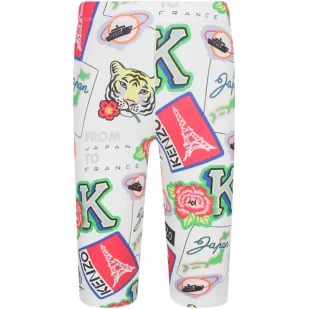 KENZO KIDS Szorty | Slim Fit - Spodnie i spodenki dla dziewczynek - miniaturka - grafika 1