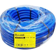 Rury i kanały wentylacyjne - elettrocanali Rura karbowana 750N kolor niebieski PVC fi 20 100m ECTC1520BL - miniaturka - grafika 1