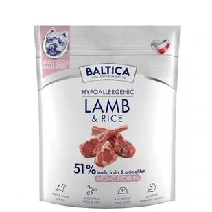 Baltica Monoprotien Adult Lamb Rice S 1kg - Sucha karma dla psów - miniaturka - grafika 1