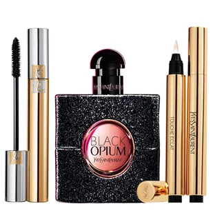 Yves Saint Laurent  Black Opium + Mascara + TE Stylo Zestaw - Palety i zestawy do makijażu - miniaturka - grafika 1