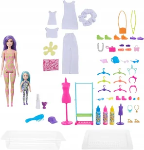 Mattel Barbie Studio Projektanckie Farbowanie Ubranek Zestaw Z Lalką Dla Dziewczyn - Lalki dla dziewczynek - miniaturka - grafika 1