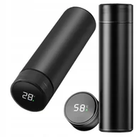 Kubki termiczne - KUBEK TERMICZNY TERMOS NA KAWĘ HERBATĘ Z WYŚWIETLACZEM LED 500ml - miniaturka - grafika 1