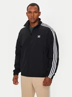 Bluzy męskie - adidas Bluza adicolor Firebird IT2491 Czarny Loose Fit - miniaturka - grafika 1