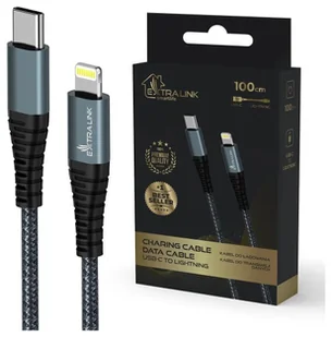 Extralink Smart Life 60W, USB-C - USB-C 120cm, PVC, 5V 2.4A/3A, szary - Kable USB - miniaturka - grafika 1