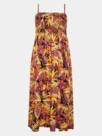 Sukienki - Roxy Sukienka letnia Remember Sun Wvsk ERJWK03146 Szary Slim Fit - miniaturka - grafika 1
