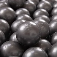 Suche baseny - KiddyMoon KiddyMoon Plastikowe piłeczki 7cm srebrny 100 Zabawka zestaw kulek - miniaturka - grafika 1