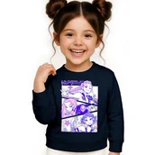 Bluzy dla dziewczynek - BLUZA DZIECIĘCA K-POPOWE ŁOWCZYNIE DEMONÓW HUNTRIX 122-128 BAWEŁNIANA - miniaturka - grafika 1