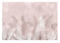 Fototapety - Fototapeta LIŚCIE PALMY 3D Beton Imitacja Do Salonu Sypialni 368x254 cm - miniaturka - grafika 1