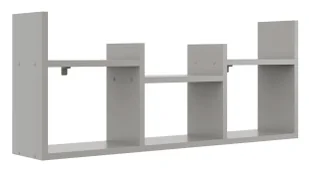 Szara nowoczesna nadstawka na biurko E6-T07 - Półki do salonu Szara nowoczesna nadstawka na biurko E6-T07 - Półki do salonu - miniaturka - grafika 1