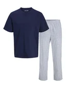 Piżamy męskie - Jack&Jones Piżama Florence 12282813 Niebieski Regular Fit - miniaturka - grafika 1