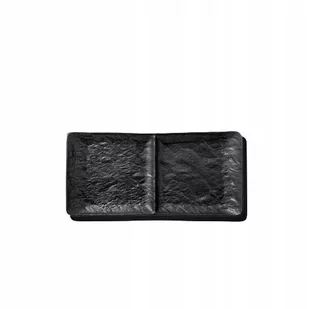 WILMAX Talerz prostokątny - 2 sekcja 27x13 cm WL-661135/A - Zestawy do sushi - miniaturka - grafika 1
