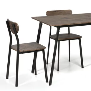 Stół do jadalni 110 x 70 cm + 4 krzesła, dąb Wellington - Stoły - miniaturka - grafika 2
