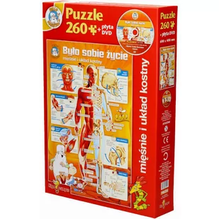 Było sobie życie-Mięśnie i układ kostny puzzle+DVD - Pozostałe książki - miniaturka - grafika 1