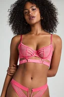 Biustonosze - Hunkemöller Nieusztywniany biustonosz z fiszbinami Missy Różowy - miniaturka - grafika 1