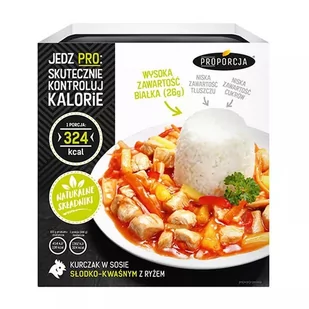JoyFood Kurczak w sosie słodko-kwaśnym z ryżem 300 g - Ryż - miniaturka - grafika 1
