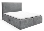 Łóżka - Ciemnoszare łóżko tapicerowane 5 rozmiarów - Masseno - miniaturka - grafika 1