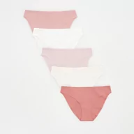 Majtki damskie - Reserved - Bawełniane majtki bikini 5 pack - Pink - miniaturka - grafika 1