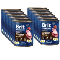 Mokra karma dla psów - Brit Premium by Nature Turkey With Liver 18x800g - miniaturka - grafika 1
