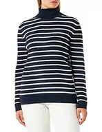 Bluzy damskie - Tommy Hilfiger Damska bluza Th Ess Hilfiger C-nk, Stp Desert Sky/Ecru, XXS - miniaturka - grafika 1