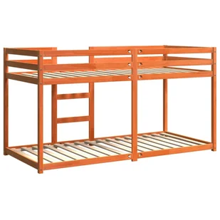 Łóżko piętrowe, woskowy brąz, 90x200 cm, lite drewno sosnowe Lumarko! - Łóżka dla dzieci i młodzieży - miniaturka - grafika 7