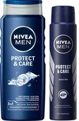 Zestawy kosmetyków damskich - Nivea Men, Protect&care, Zestaw Kosmetyków Do Pielęgnacji, 2 Szt. - miniaturka - grafika 1