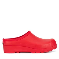 Klapki i japonki damskie - Klapki Hunter WFF1002RMA-LRD Czerwony - miniaturka - grafika 1