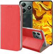 Etui i futerały do telefonów - ETUI Z KLAPKĄ DO REALME C61 / C63 CZERWONE ZAMYKANE MAGNETYCZNE KABURA CASE - miniaturka - grafika 1