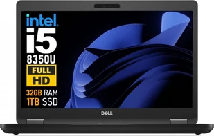 Latitude 5490 i5-8350U 32GB 1TB SSD FHD IPS Win11 Pro Szybki Ultrabook - Elektronika OUTLET - miniaturka - grafika 1