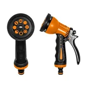 Węże ogrodowe i zraszacze - Pistolet do zraszania 7-funkcyjny metalowy ZEBRA BLACK LINE - miniaturka - grafika 1