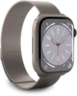 Akcesoria do smartwatchy - Puro Milanese bracelet Apple Watch 42/44/45/49mm titanium - miniaturka - grafika 1