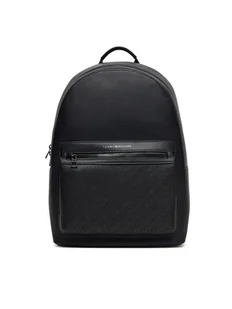 Tommy Hilfiger Plecak Th Monogram Backpack AM0AM13834 Czarny - Plecaki - miniaturka - grafika 1