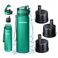 Butelki filtrujące - Butelka filtrująca Bidon na biegi 0,5L Aquaphor City Butelkowa Zieleń Bidon + 3 wkłady - miniaturka - grafika 1