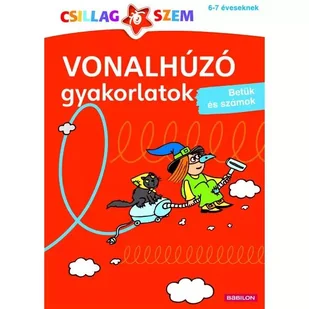 Ćwiczenia dotyczące rysowania linii, liter i cyfr - książka dla dzieci, w języku węgierskim - Edukacja przedszkolna - miniaturka - grafika 1