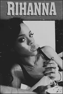 Podkładki pod mysz - PODKŁADKA POD MYSZ Z Nadrukiem 22x18 cm Rihanna Vintage Art Tekst Prezent - miniaturka - grafika 1