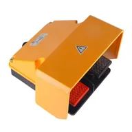 Inne akcesoria elektryczne - Spamel Wyłącznik nożny z osłoną żółtą aluminium 2Z 2R FS602 FS"602 - miniaturka - grafika 1