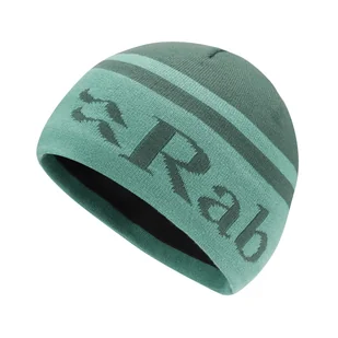 Czapka unisex Rab Logo Band Beanie green slate/glacier blue - ONE SIZE - Czapki męskie - miniaturka - grafika 1