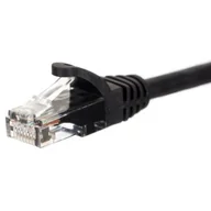 Patchcordy - Patchcord RJ45 kat. 5e Utp, 1,5m czarny - miniaturka - grafika 1