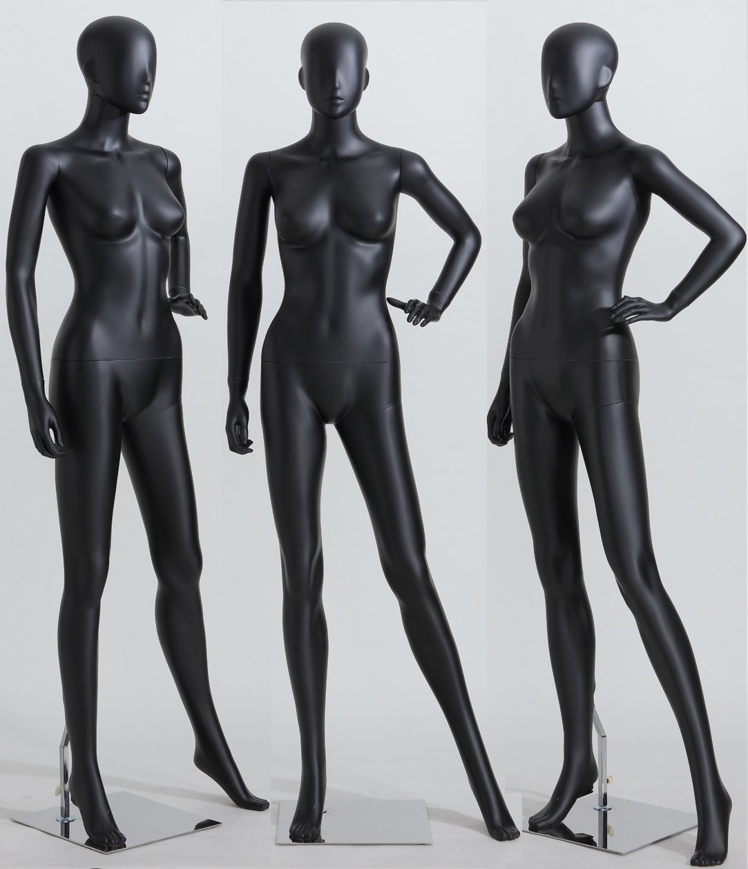 LF6-8 damski męski piękny abstrakcyjny czarny manekin w matowym kształcie nosa i ust