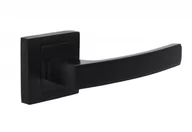 Klamki - Klamka INFINITY HERMES z rozetą kwadratową czarna (KHR B00) - miniaturka - grafika 1