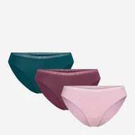 Majtki damskie - Zestaw damskich majtek typu slip 3 szt Tommy Hilfiger UW0UW05184-0V1 S Wielokolorowy (8720637184295) - miniaturka - grafika 1