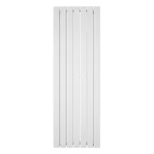 Grzejniki pokojowe - Rebison Julia Grzejnik pionowy dekoracyjny panelowy 1600 podwójny - podłączenie dolne lewe / dolne prawe, Zestaw termostatyczny - Zestaw biały, Szerokość - 54 - miniaturka - grafika 1
