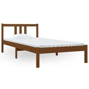 Łóżka - Drewniane łóżko pojedyncze miodowy brąz 90x200 cm - Kenet 3X - miniaturka - grafika 1