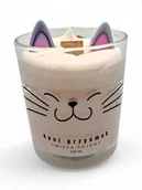 Świece - Świeca naturalna sojowa ozdobna prezent ręcznie wykonana Kot Koci Przysmak - miniaturka - grafika 1