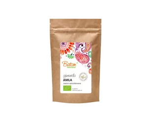 BATOM (dżemy, soki, kompoty, czystek) AJURWEDA AMLA OWOCE SPROSZKOWANE BIO 100 g - BATOM SD-BD-806996 - Suplementy naturalne - miniaturka - grafika 1