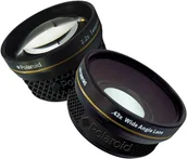 Konwertery fotograficzne - Polaroid PLKIT37WT obiektyw do aparatu SLR Szeroki obiektyw Czarny - miniaturka - grafika 1