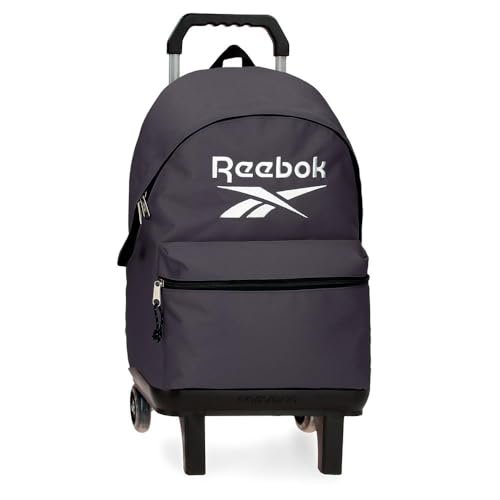 Reebok Boston Plecak Szkolny z Wózkiem Szary 31x44x17,5 cm Poliester by Joumma Bags, Szary, 31x44x17.5 cms, plecak szkolny