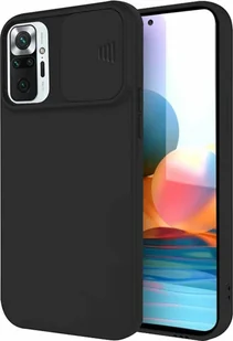 CamShield Silicone Cover Case Smukłe etui na telefon komórkowy z ochroną aparatu Pokrowiec na aparat kompatybilny z Vivo Y20s Black - Etui i futerały do telefonów - miniaturka - grafika 1